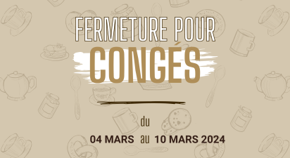 Fermeture pour congés